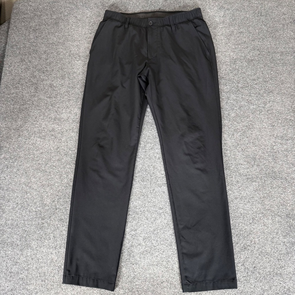 Under Armour Mens Golf Pants Black 34x32 Stretch Performance